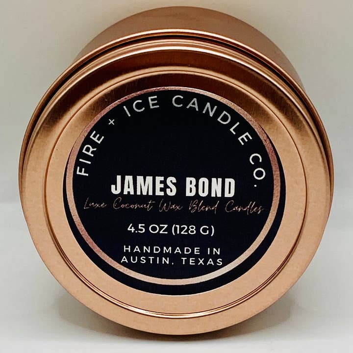 Fire + Ice Candle Co. - Wholesale Jar/Filled Candle - James Bond