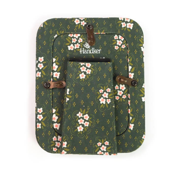 Handker Bandanas - Wholesale Picture Frame - Green Pearl Fabric Desktop Frame 2.75"x3.75"2