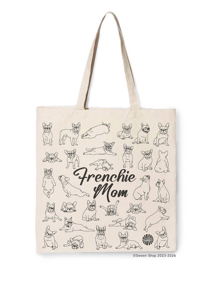 Frenchie Mom Tote Bag french bulldog pet Dog Lovers Gift for wholesale by Sween Shop