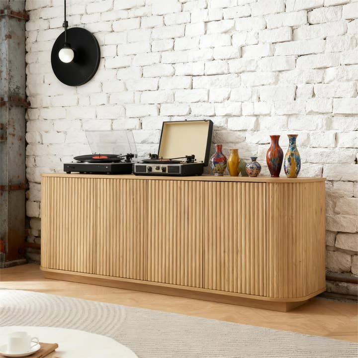 HOMYCASA DESIGN INC - Vente Armoire - Buffet d'automne en noyer avec étagères réglables9