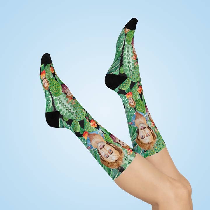 White Nicolas Cage "Raising Arizona" Cactus Trip Wearable WaterCol for wholesale on Faire