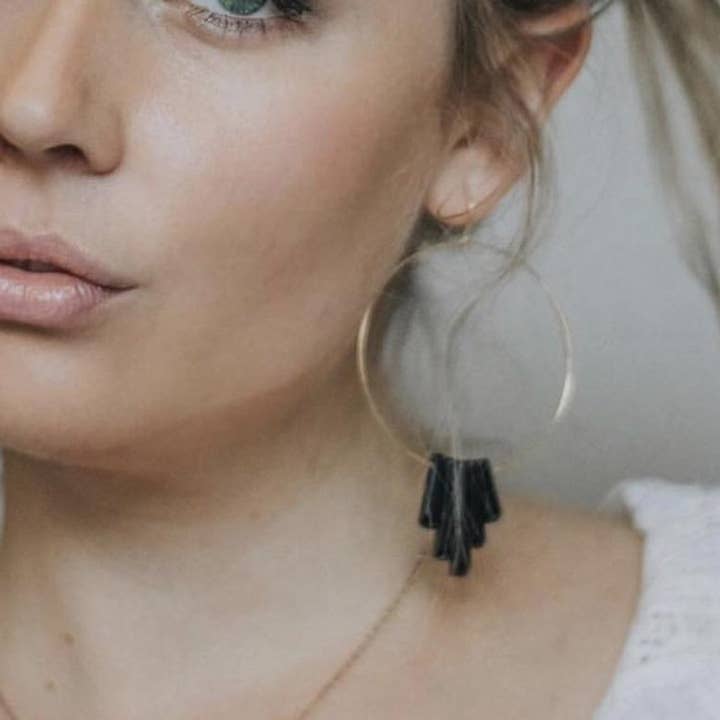 Goldie Jewelry - Wholesale Dangle Earrings - OCCULT HOOPS1