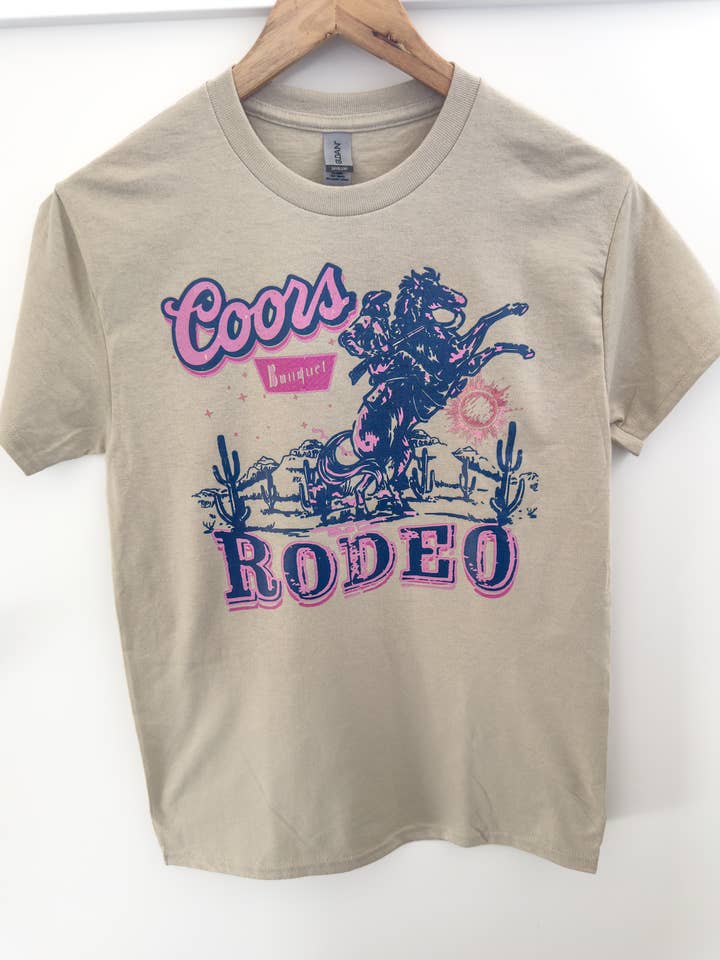 Wild Soul Babes - Wholesale Graphic Sweatshirt - Women's - "Coors Rodeo Pink Crewneck/Tee"