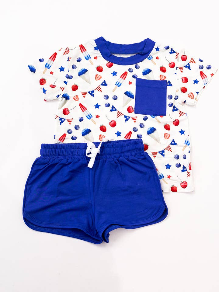 El Cuarto Conjunto Corto Universitario de Bambú - Camiseta y Pantalones Cortos para venta al por mayor de Southern Slumber