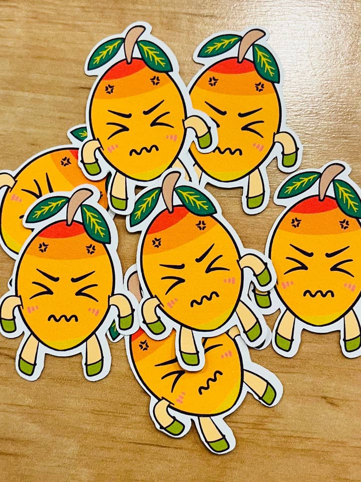 Sticker, Mad Mango for wholesale by Wellness Rainbow