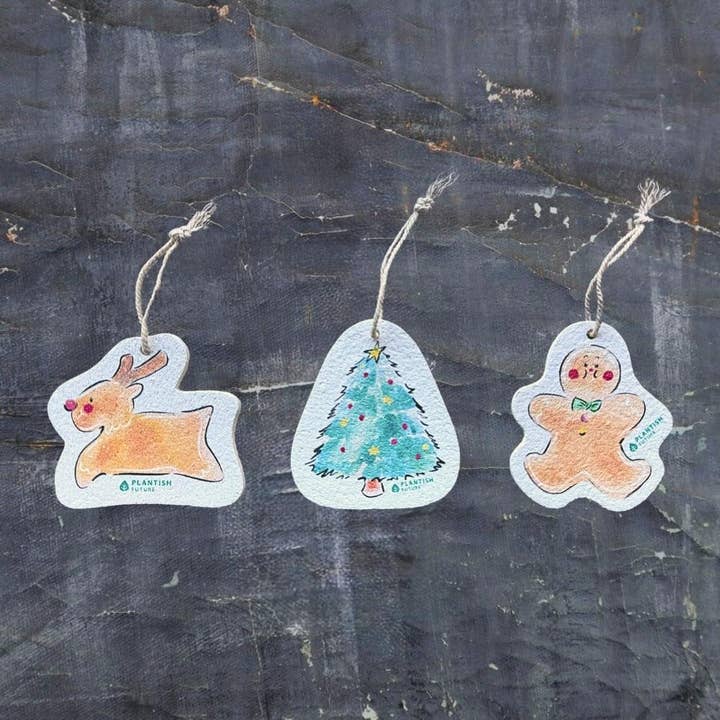 Plantish - Wholesale Cleaning Sponge - Gingerbread Man - Pop Up Sponge
