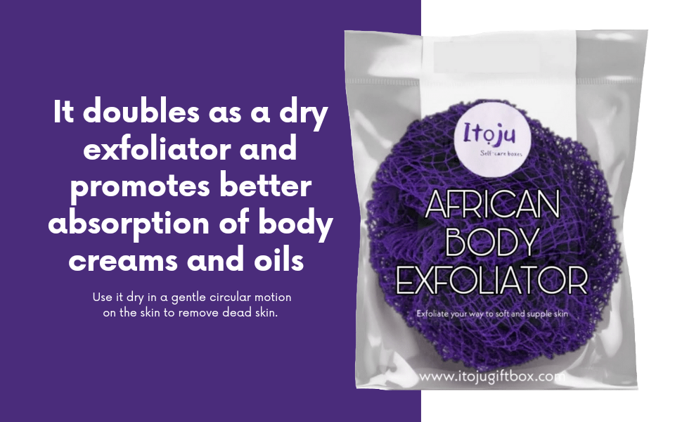 Itoju Gift Box – wholesale Bath pouf/sponge – African Body Exfoliator4