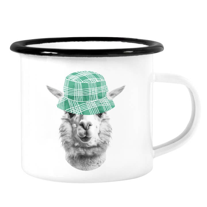 Tazza smaltata Andreas Alpaca per la vendita all'ingrosso da parte di Mira Mito