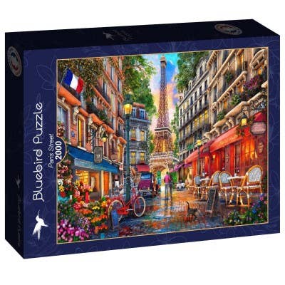 Puslespil 2000 brikker - Paris Street for engroshandel hos Bluebird Puzzle