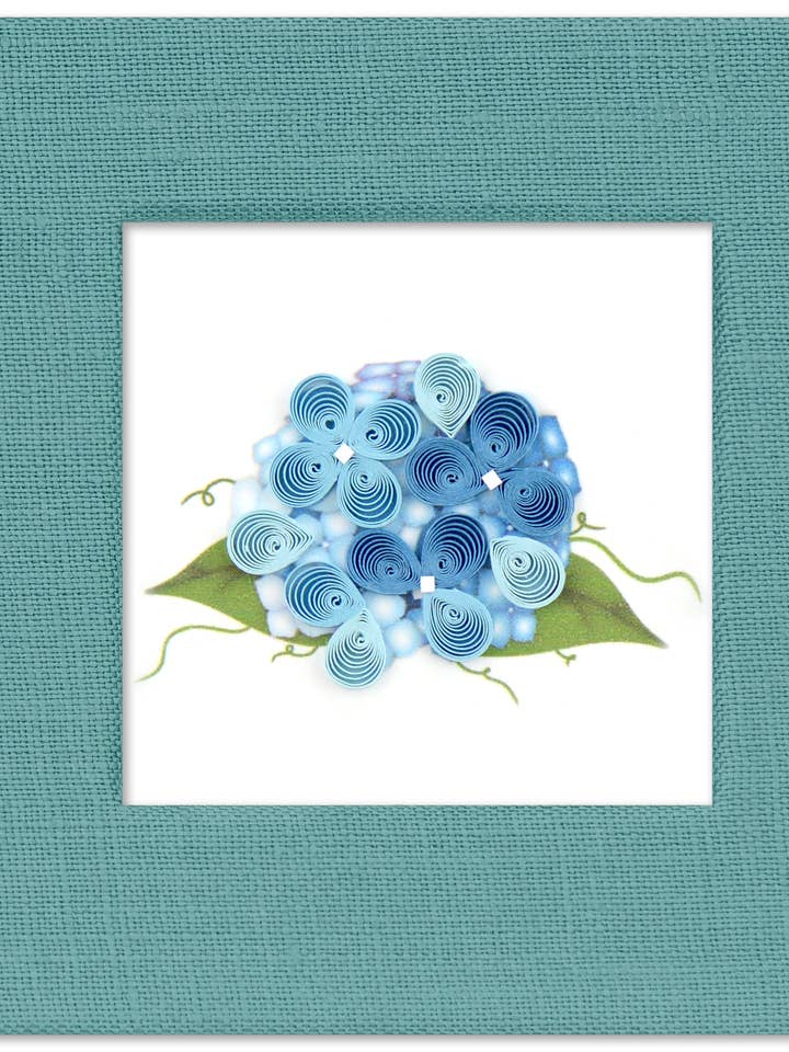 Hydrangea Sticky Note Pad Cover for wholesale by Quilling Card