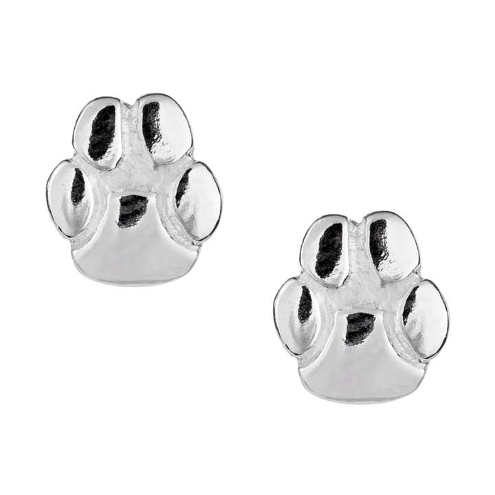 Orecchini a Borchia Silver Paw (USA-DDP) per la vendita all'ingrosso da parte di Silver Jewellery Cavern Wholesale