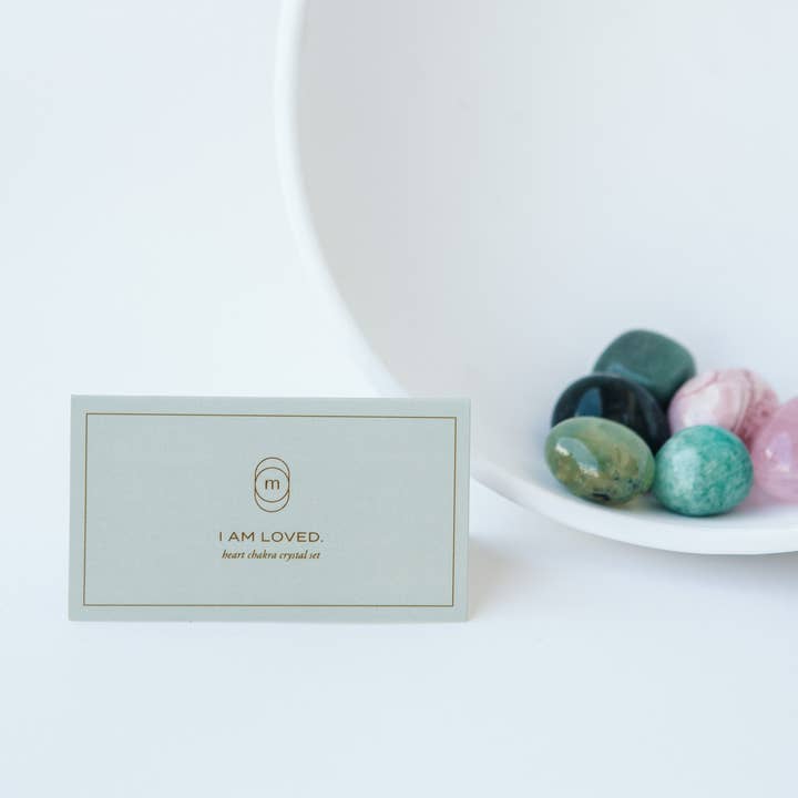 heart chakra crystal set for wholesale by mala home