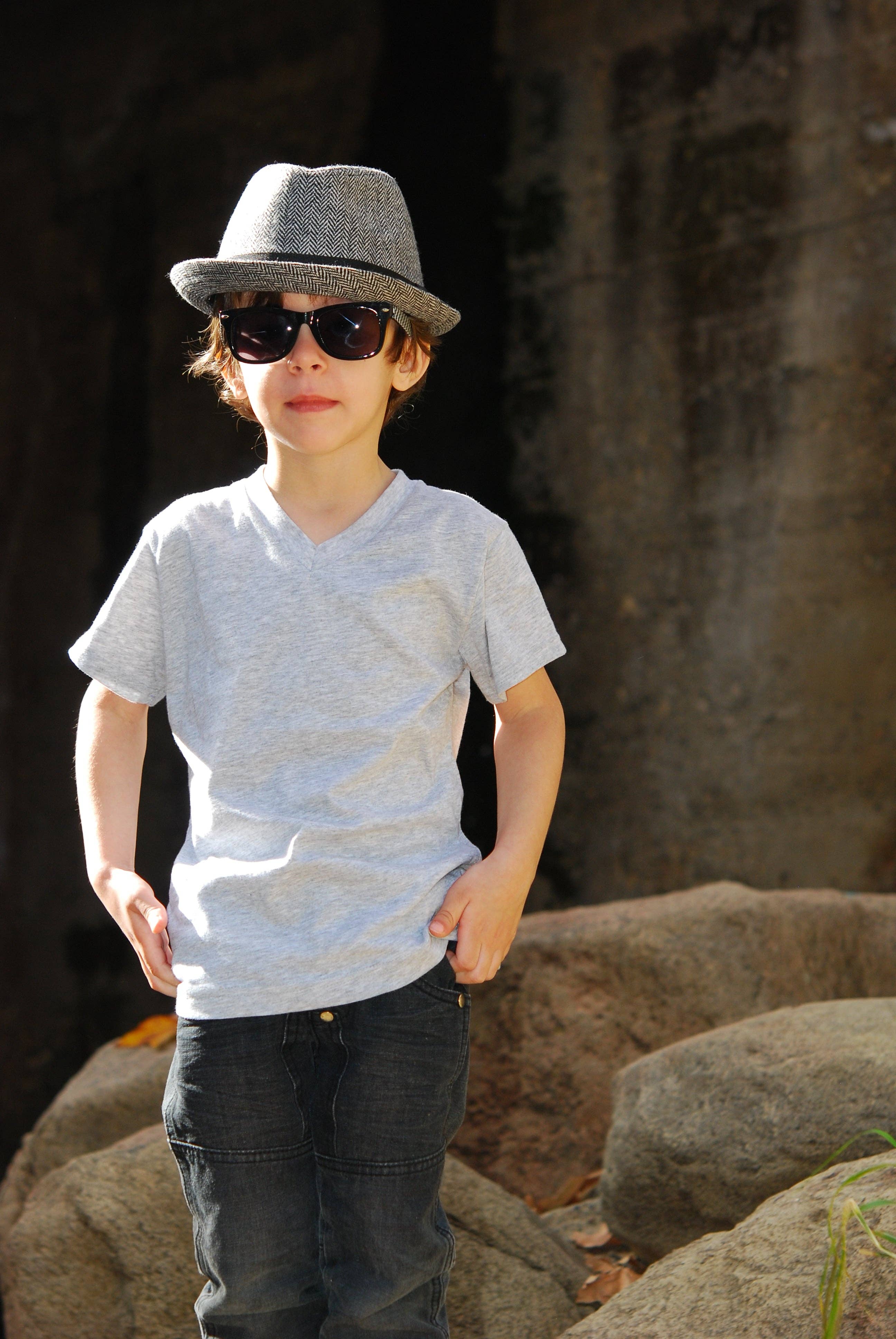 Born To Love - Vente Chapeau – enfant - Fedora en chevrons4