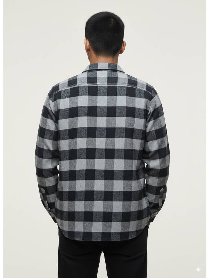 #5 Chemise à carreaux Buffalo à manches longues en flanelle en vente sur Faire4