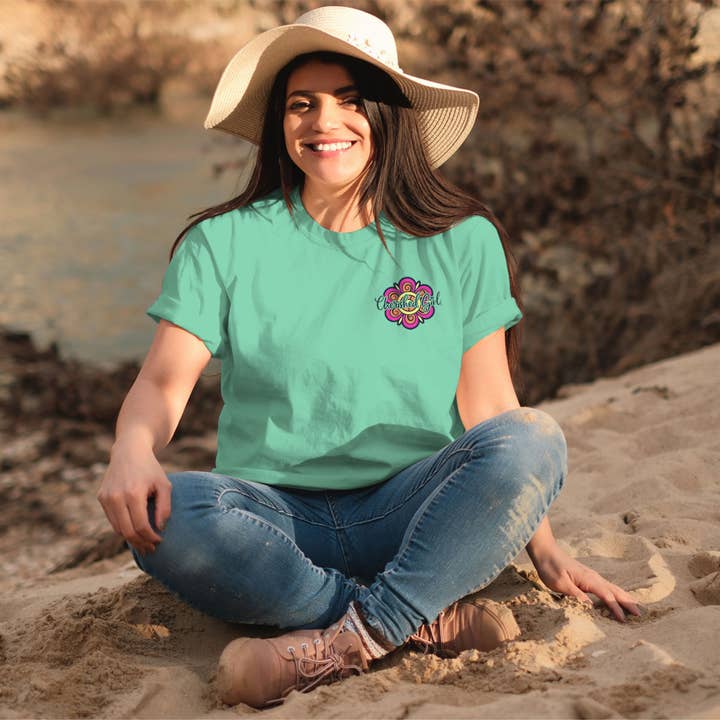 Mint Cherished Girl Womens TShirt Blessed Is She Who Has Believed for wholesale on Faire