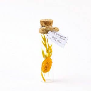 Dried Flower Bouquet Yellow 11Cm for wholesale by Sidedish