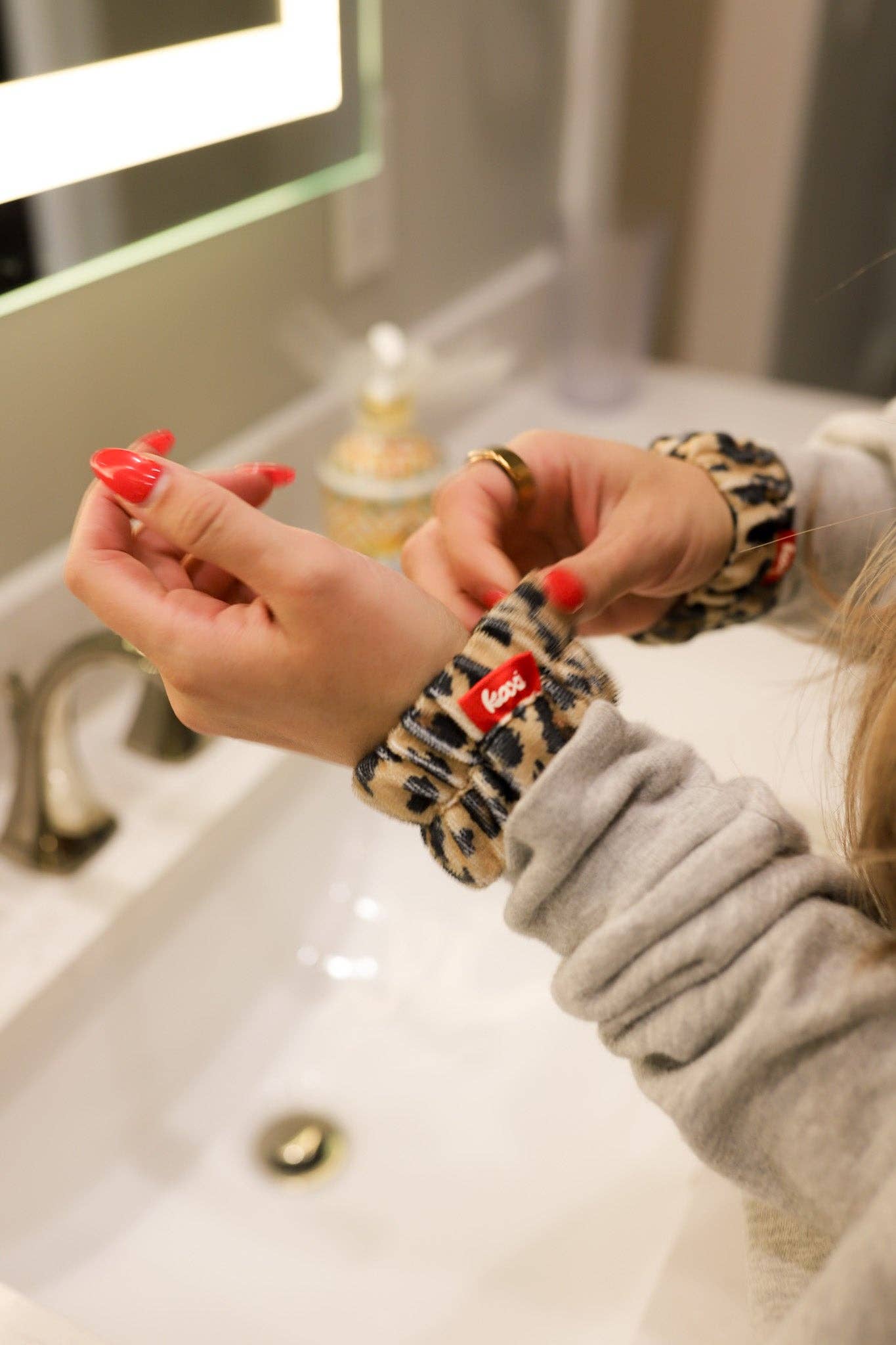 KAXI - Vente Bandeau pour le spa - Ensemble bandeau + bracelet "Get Ready with Me"6