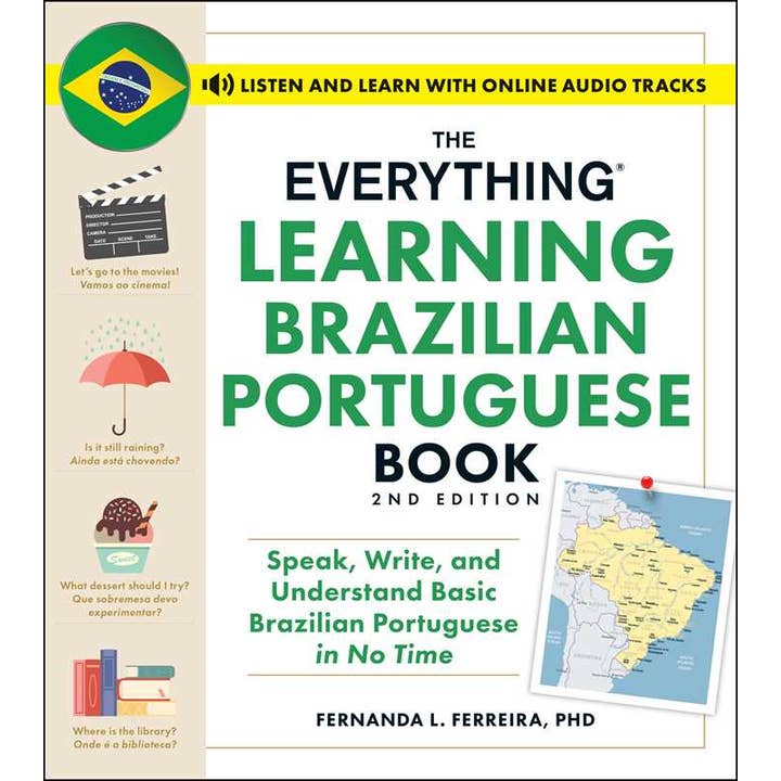 Simon & Schuster - Wholesale Language & Linguistics - Everything Learning Brazilian Portuguese Book, 2nd Edition by Fernanda Ferreira
