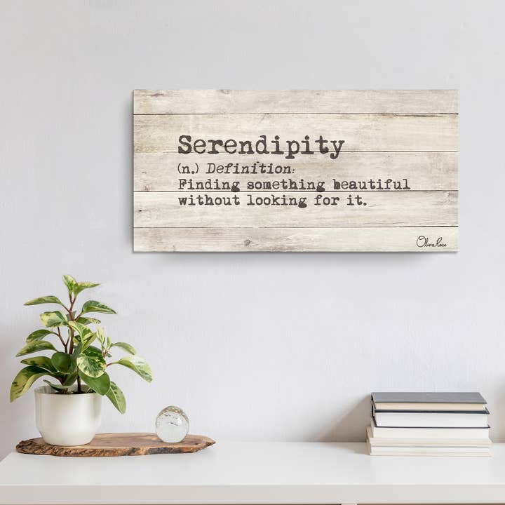 Olivia Rose - Lienzo inspirador, diseño de Serendipity para venta al por mayor de Ready2hangart, Inc.