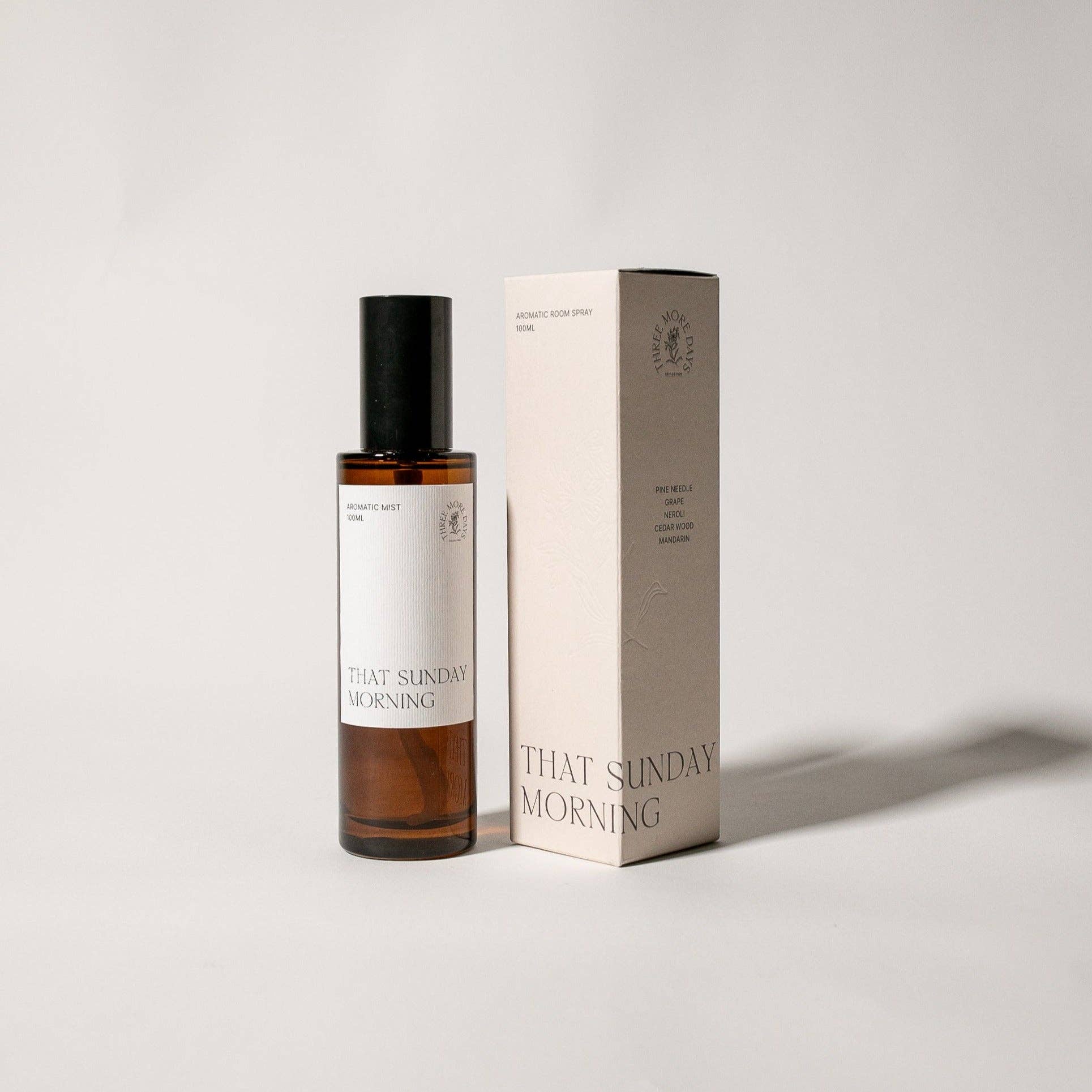Three More Days Collection - Wholesale Room & linen spray - THAT SUNDAY MORNING: PINE NEEDLE / GRAPE / NEROLI / CEDARWOOD / MANDARIN ROOM SPRAY2