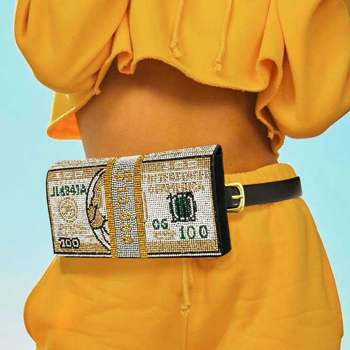 Sensibling Corp. - Wholesale Belt Bag - Women's - Bling Rhinestone Fanny Pack / Belt / Clutch Bag3