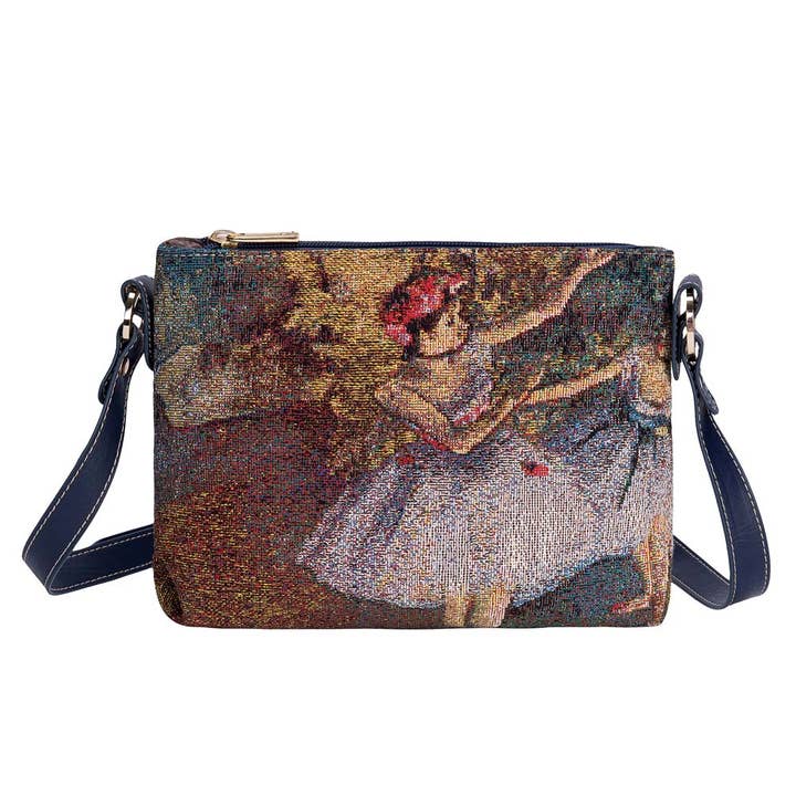 XB02-ART-ED-BLR-2 | EDGAR DEGAS BALLERINA CROSS BODY BAG PURSE HANDBAG for wholesale by SignareArt