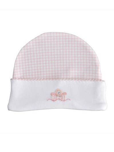 Rosa Noahs Ark Pima Cotton Baby Girl Hat för wholesale av Baby Threads