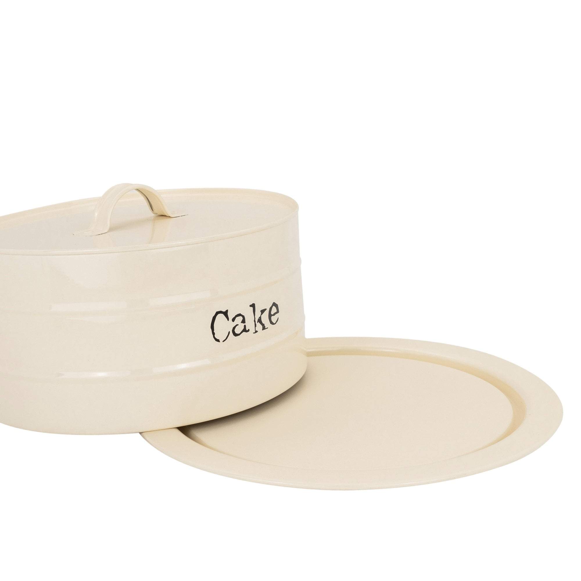 Rinkit Ltd - Wholesale Cake Stand - Harbour Housewares Metal Cake Tin - Cream6