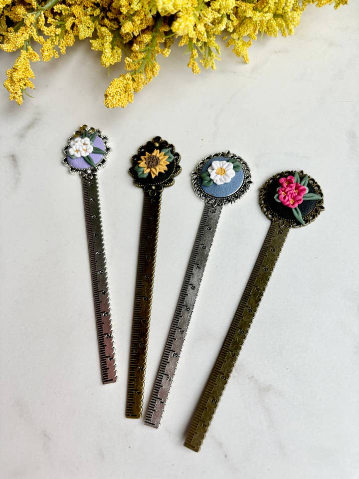 Segnalibri in Argilla Floreale per la vendita all'ingrosso da parte di Honey & Charity Earrings