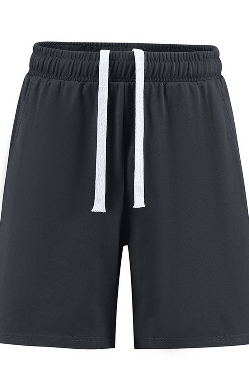 NINEXIS - Wholesale Shorts - Men's - CWBSP0612_MEN'S SOLID DRAWSTRING QUICK DRY SHORTS2