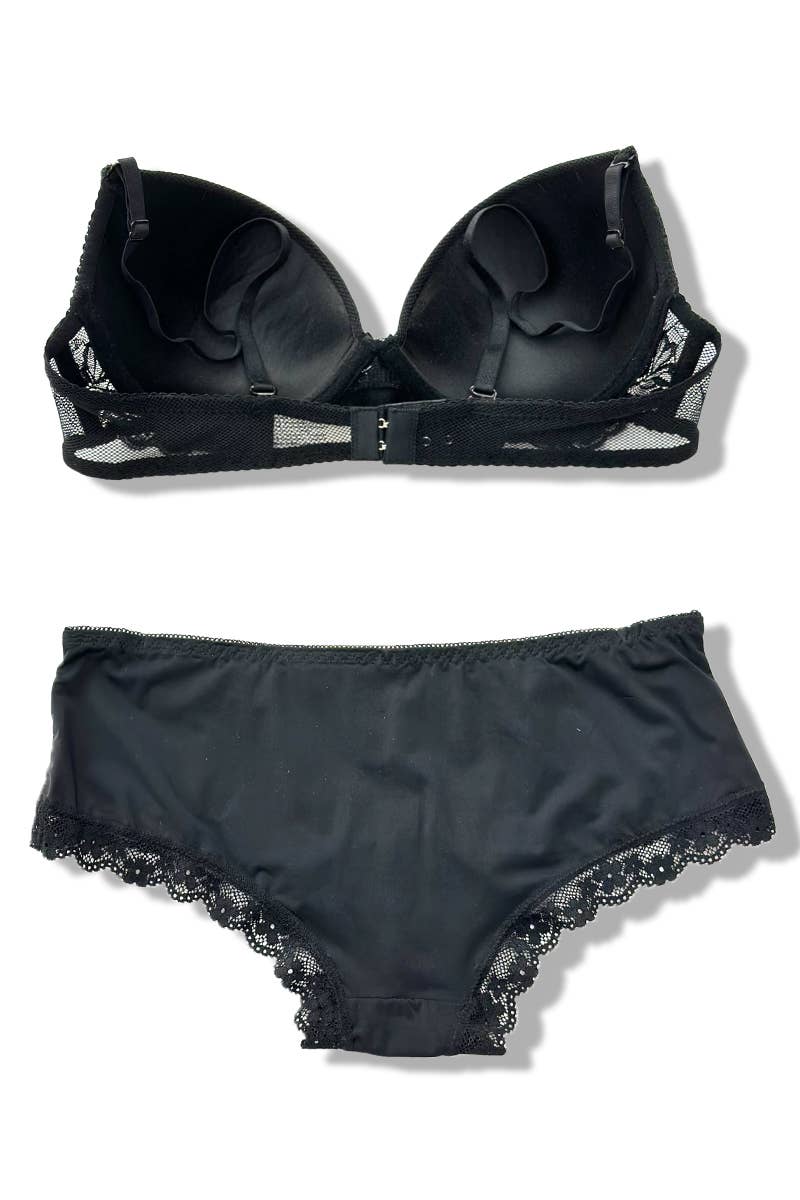 Belle Com'Elle - Vente Ensemble de lingerie – femme - Ensemble Soutien-gorge + Culotte Bonnet C / AZ1601917