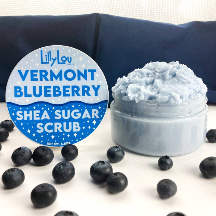 Lilly Lou Soap Co. - Wholesale Body Scrub/Exfoliant - Vermont Blueberry Sugar Scrub | Exfoliating Body Scrub