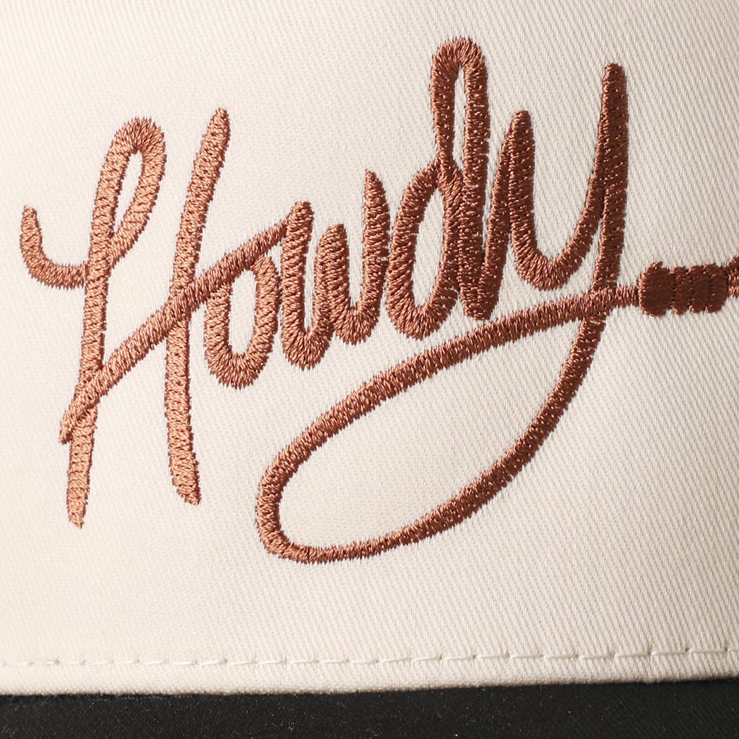 Fashion City - Wholesale Trucker Hat - Unisex - Howdy Embroidered Classic Two-Tone Trucker Hat 5