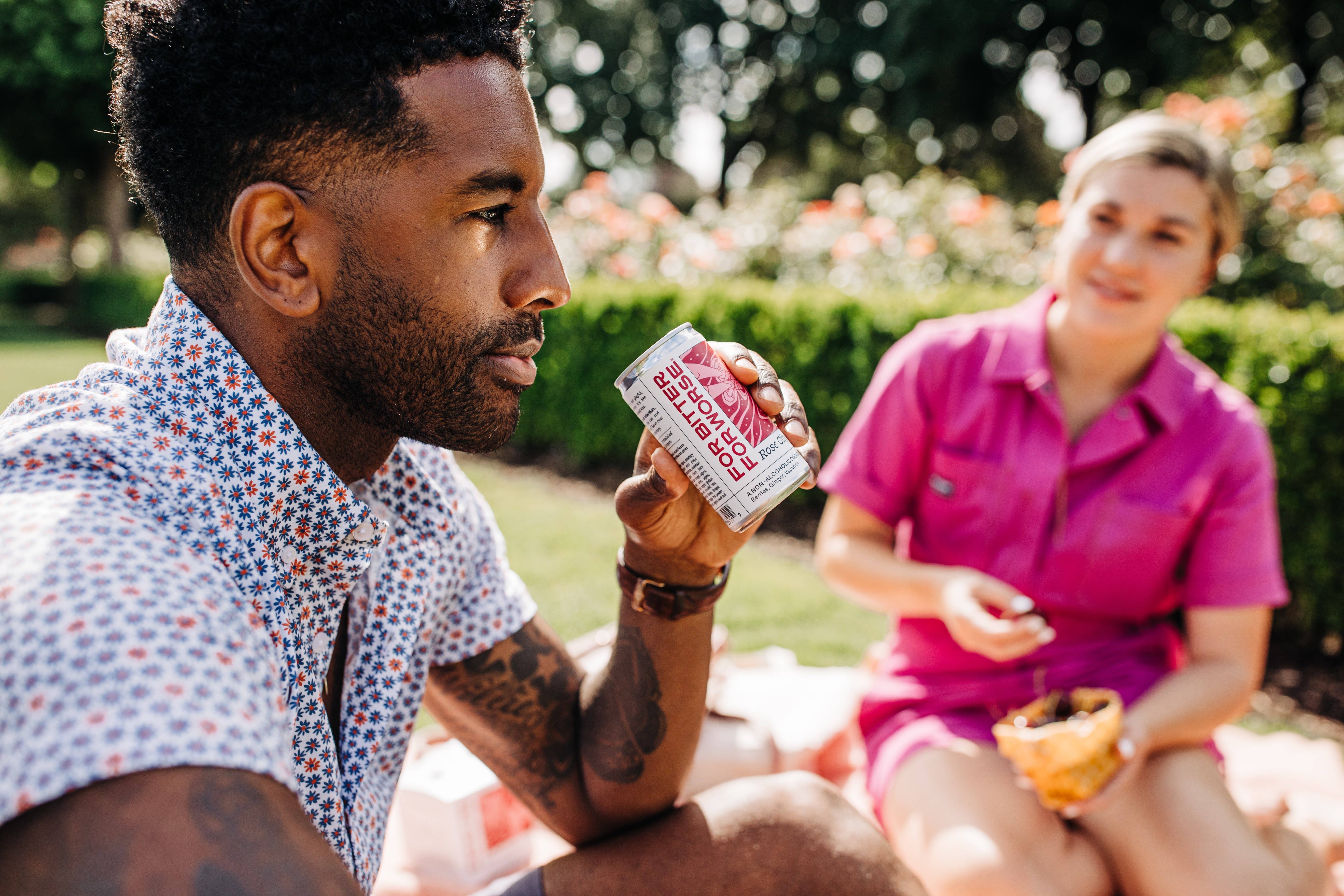 For Bitter For Worse - Wholesale Non-Alcoholic Aperitif/Mocktail - Rose City Fizz nonalcoholic cocktail mocktail Dry January2