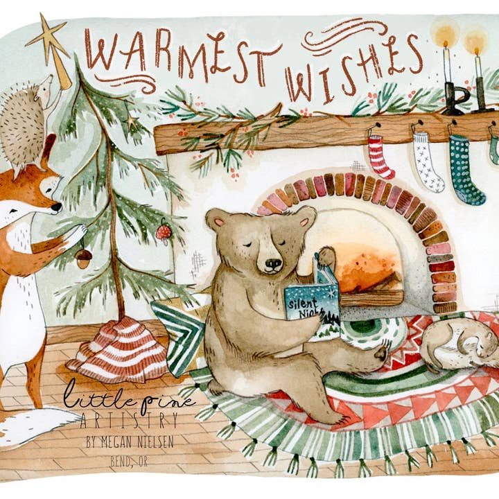 Canyon & Cove Art - Wholesale Christmas Card - Warmest Wishes Christmas Card4