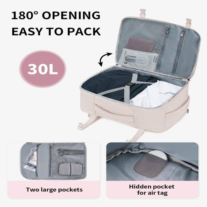 wandf - Wholesale Backpack – Unisex - ECOHUB 30L Flight-Approved Backpack USB Charging Port Bags48