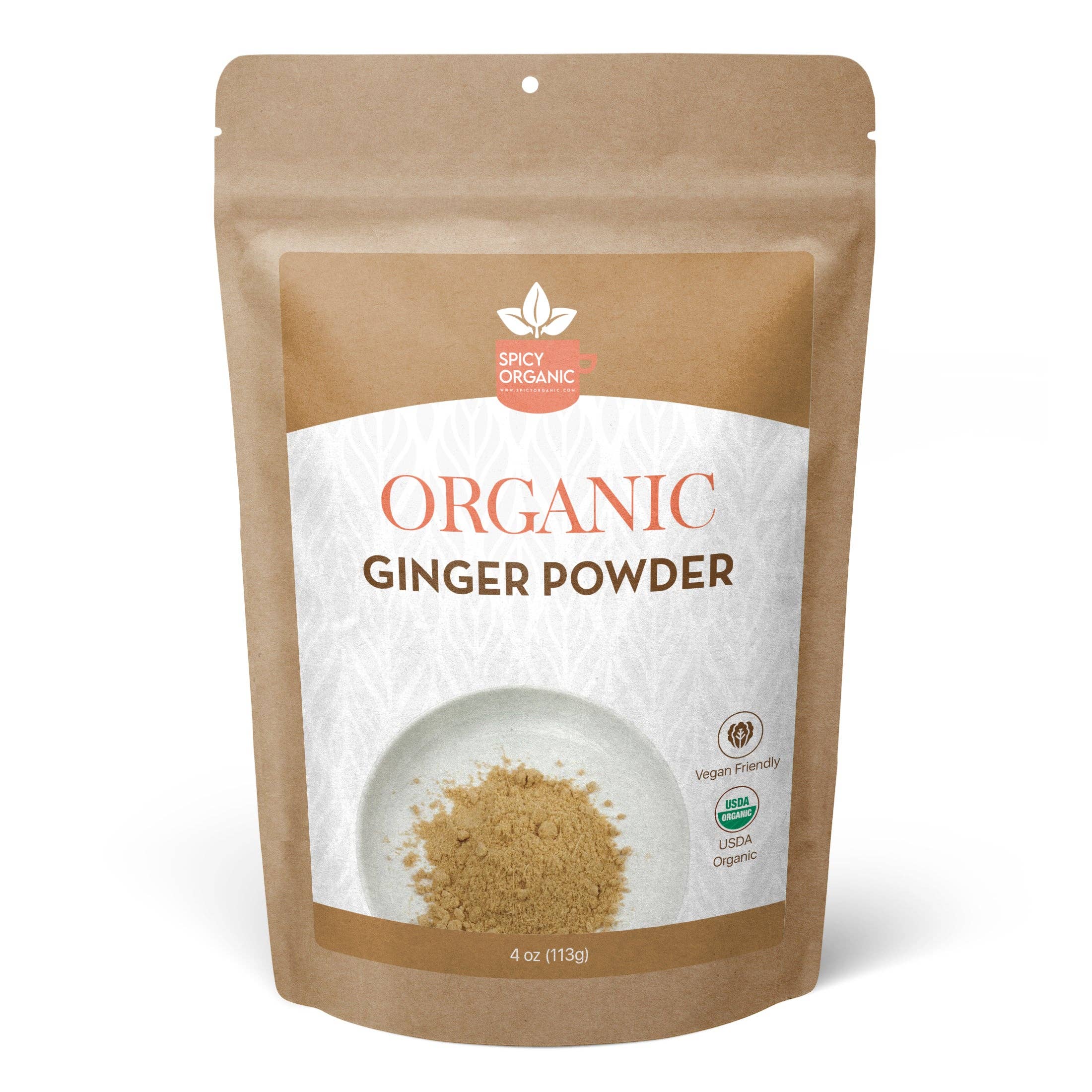 SPICY ORGANIC - Wholesale Dried Spice - SPICY ORGANIC Ground Ginger Powder - 100% USDA Organic - Non-GMO - Raw Ginger Spice For Tea.0