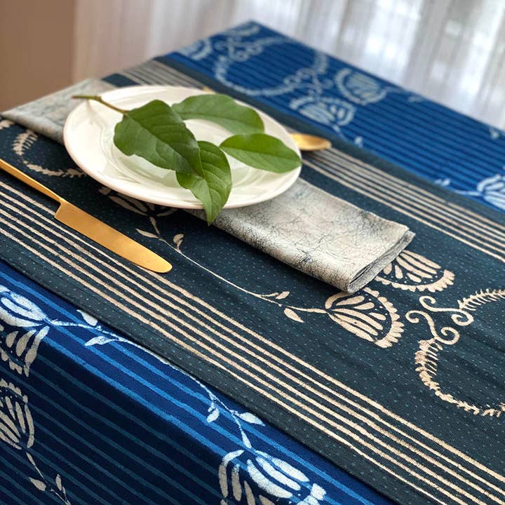 Ichcha - Wholesale Table Runner - Black & White Table Linens Cotton Table Runner - Danya6