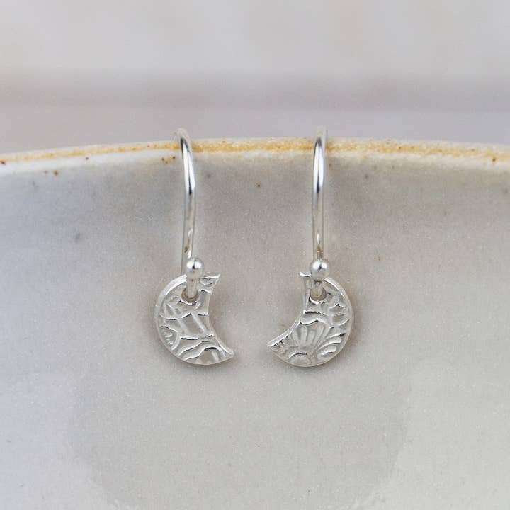 Lucy Kemp Jewellery – wholesale Hoop earrings – Sterling Silver Mini Textured Earrings10
