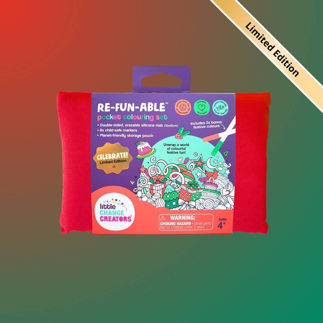 Little Change Creators - Wholesale Colouring and activity book – kids and baby - CELEBRATE! Reusable Colouring Activity Set | Christmas Gift1