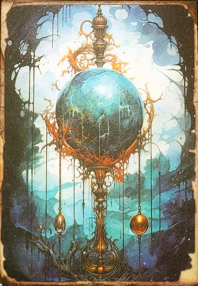 Slightly Askew Art - Wholesale Gallery Wall Set - Blue Witches - Set of 10 4" x 6" Decoupage Wood Wall Panels8