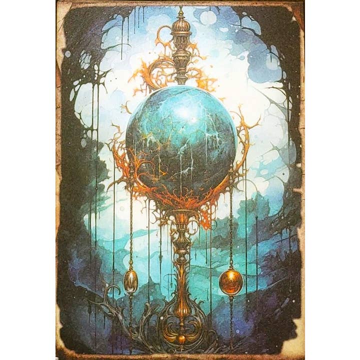 Slightly Askew Art - Wholesale Gallery Wall Set - Blue Witches - Set of 10 4" x 6" Decoupage Wood Wall Panels8