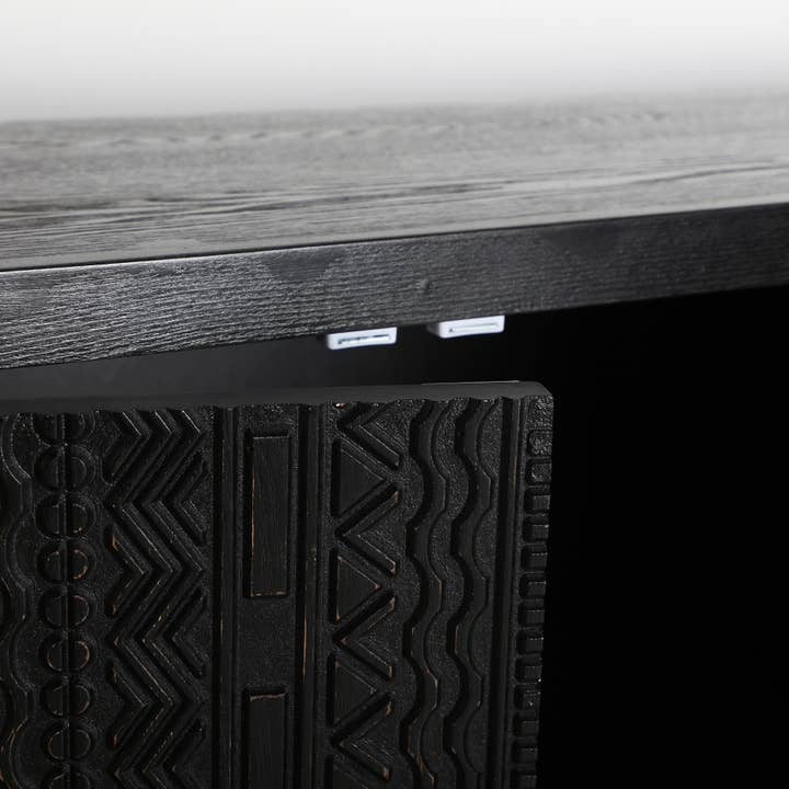Kodu - Wholesale Sideboard - Buffet, In Ash Wood, In Grey/Black Color2