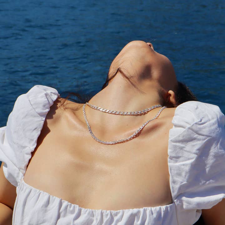 STERLING SILVER CHAINS NECKLACE for wholesale by Jade Venturi