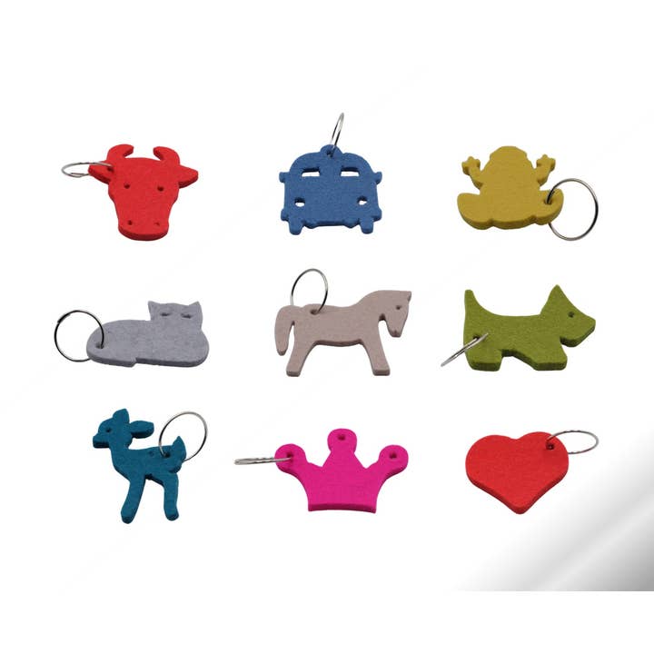 Pendentifs motifs en feutre de laine pure pour la vente par Metz Textil & Design GmbH