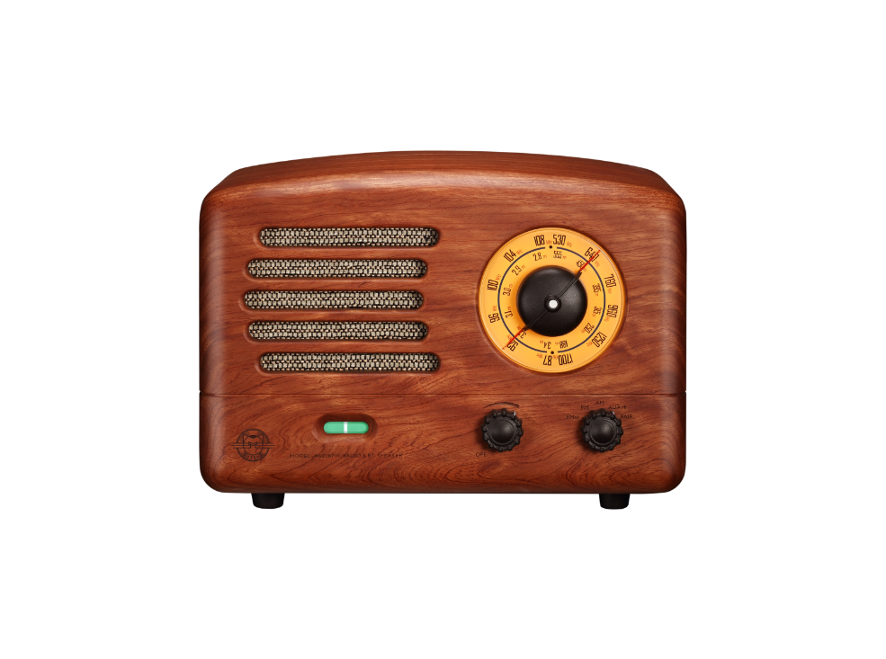 Brown MUZEN Original Ⅱ Retro Wooden AM/FM Radio Bluetooth Speaker for wholesale on Faire0