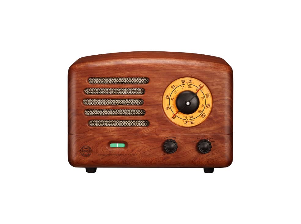 Brown MUZEN Original Ⅱ Retro Wooden AM/FM Radio Bluetooth Speaker for wholesale on Faire