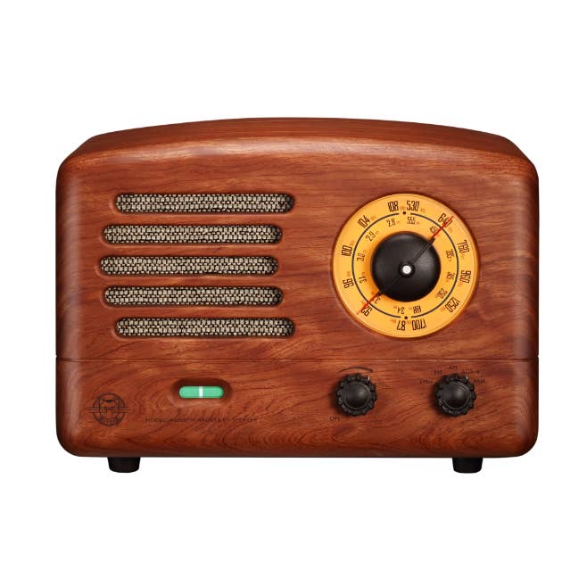 Brown MUZEN Original Ⅱ Retro Wooden AM/FM Radio Bluetooth Speaker for wholesale on Faire0