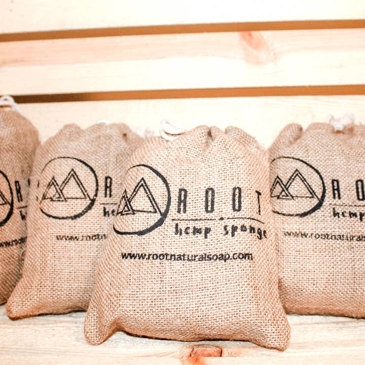 Root Natural - Vendita all'ingrosso Spugne da bagno morbide e a rete - Spugna di canapa naturale3