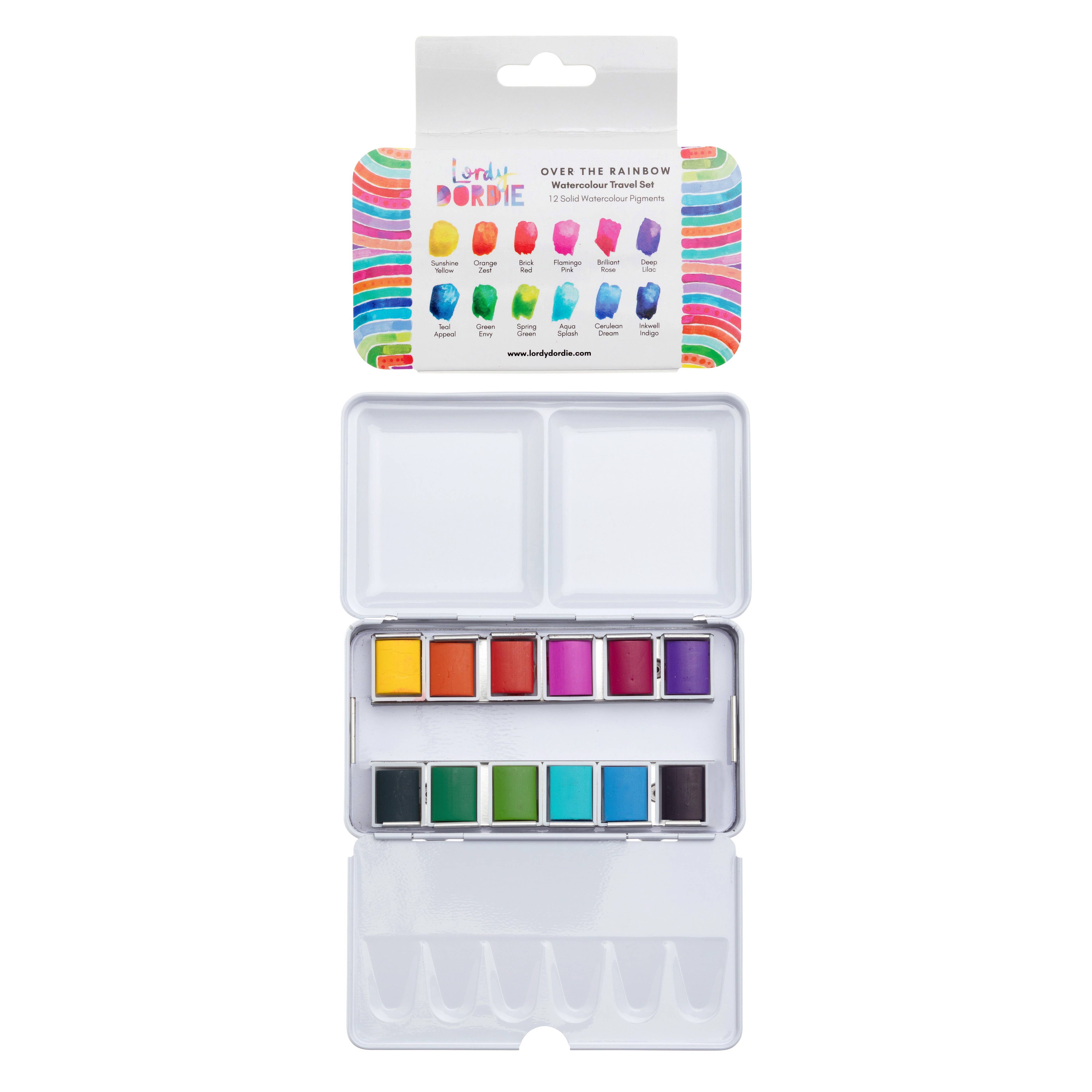 Lordy Dordie - Wholesale Watercolor Paint - Over the Rainbow Watercolour Travel Palette Set3